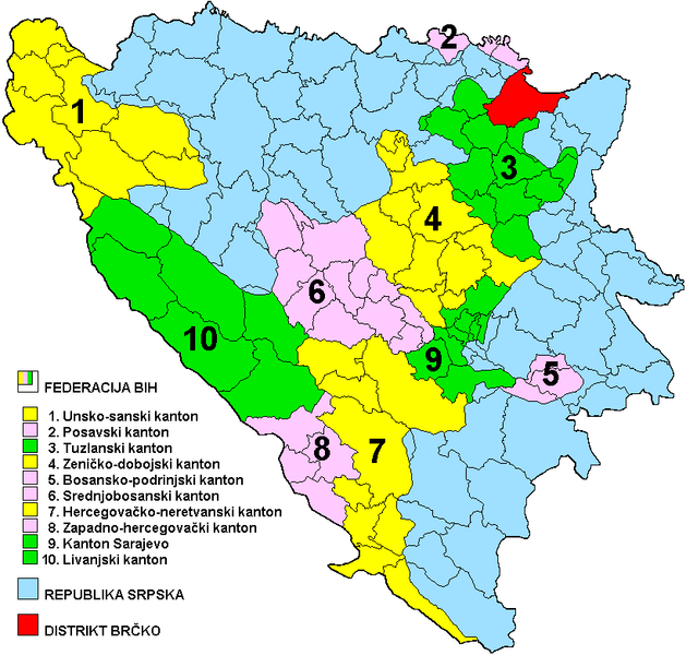 Karta BiH Karta BiH
